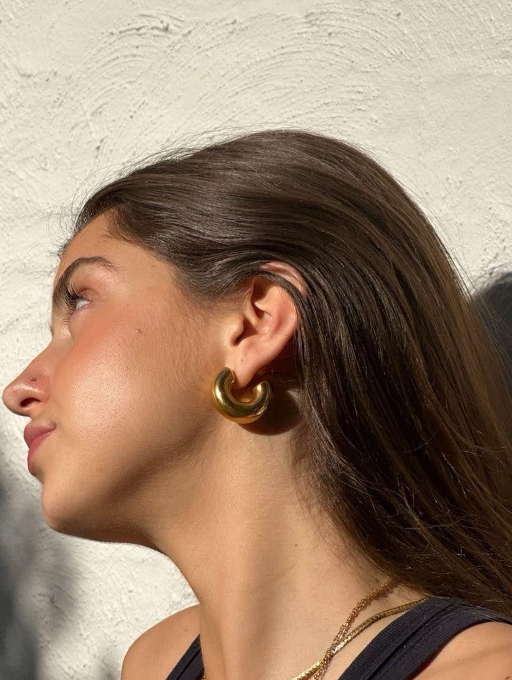 Aretes Donas - Doradas