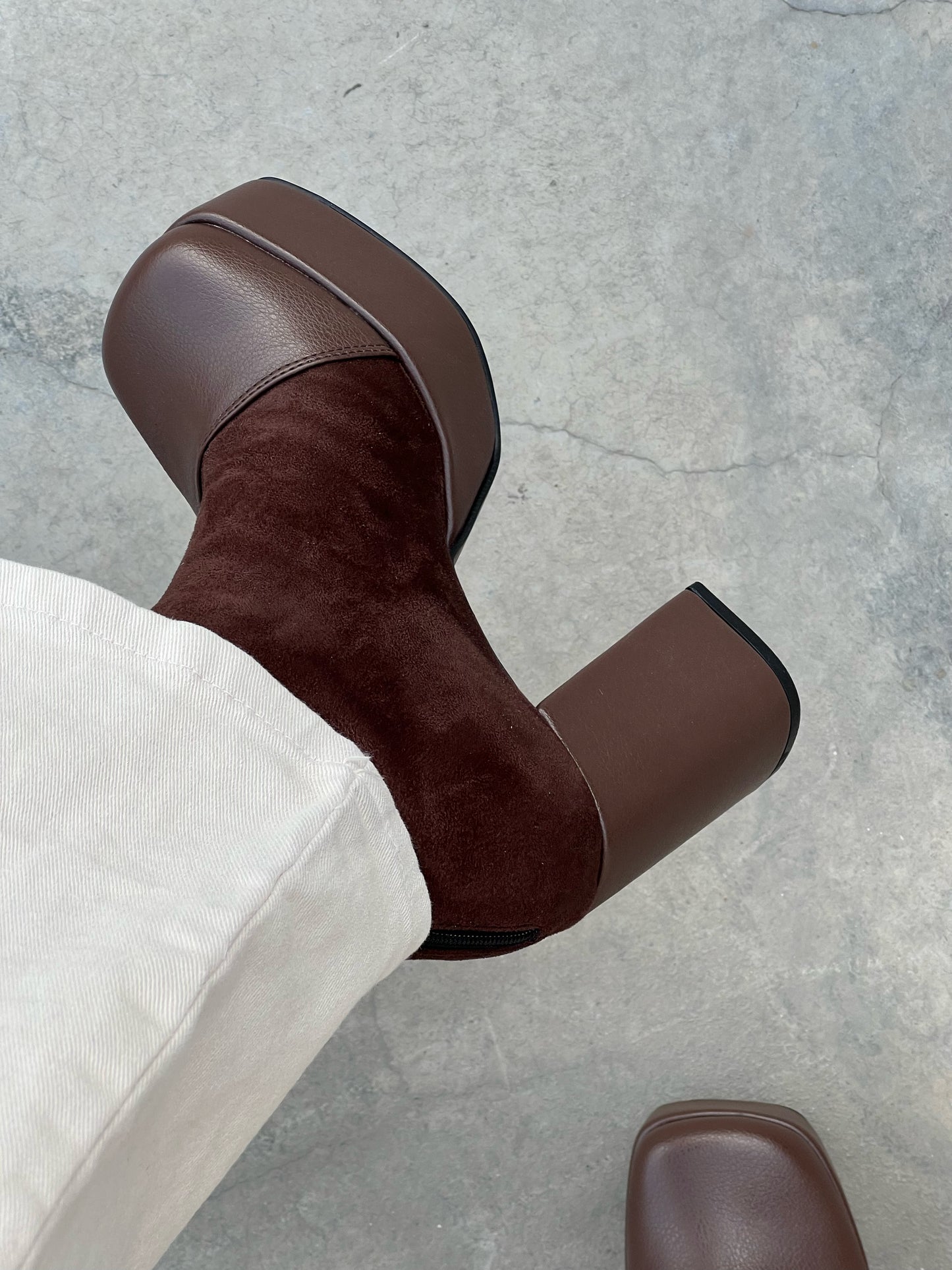 Botines York suede mocca