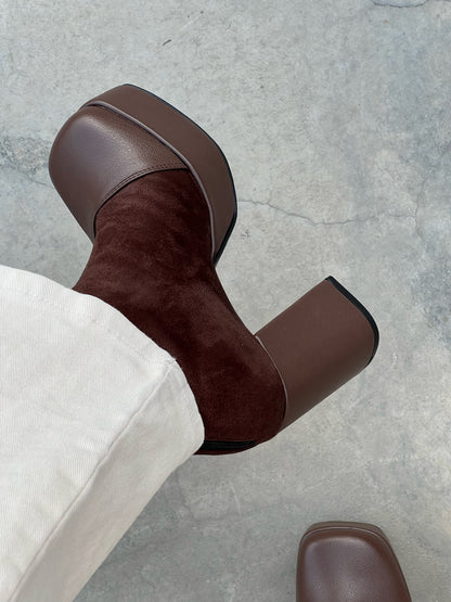 Botines York suede mocca