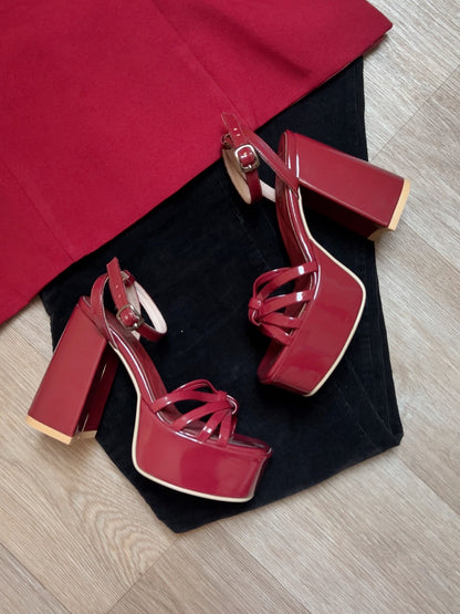 Tacones Borgoña - Steffi