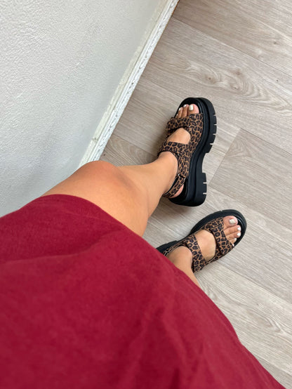 Sandalias Print Ofelia - Negro