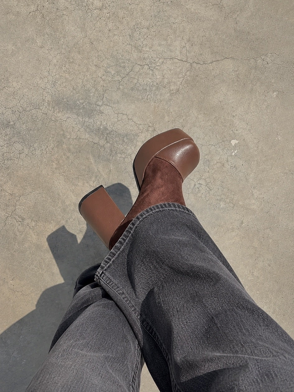 Botines York suede mocca