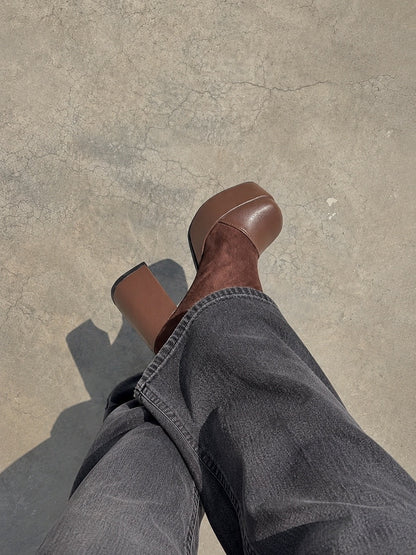Botines York suede mocca