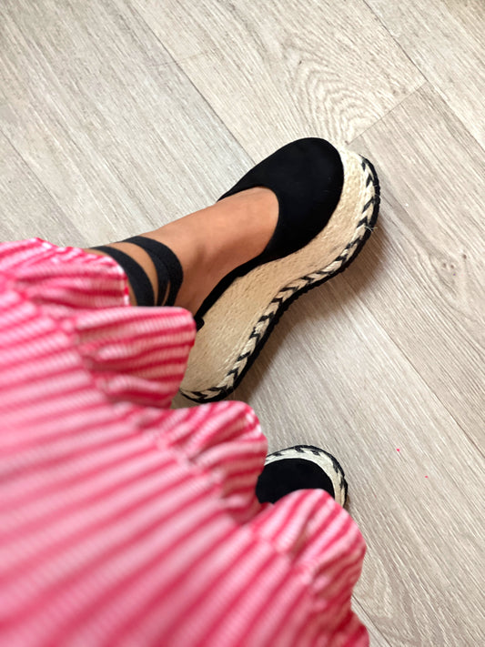 Alpargatas Neela negro soga