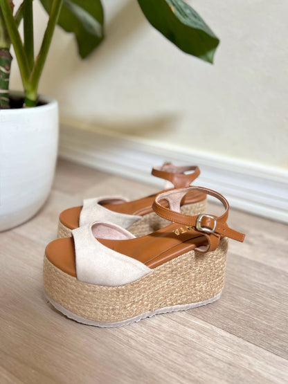 Sandalias camel soguilla - Lucy