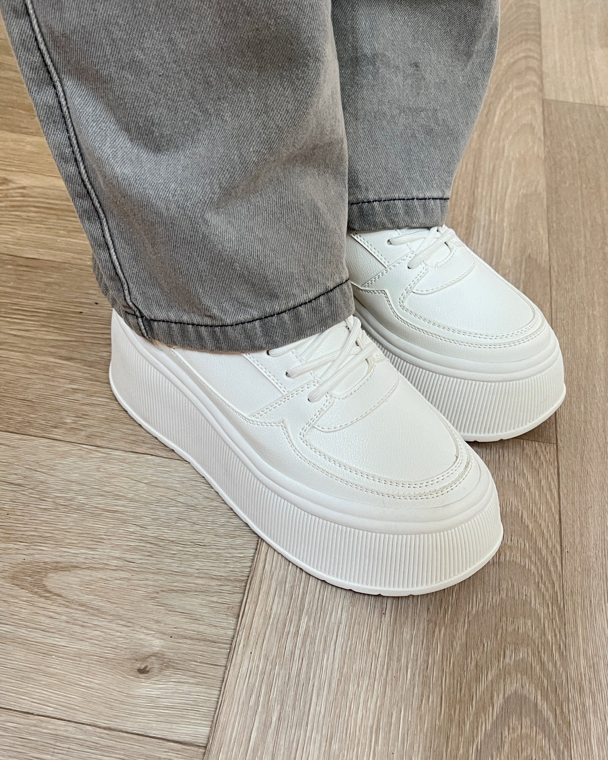 Zapatillas Megan blancas plataforma