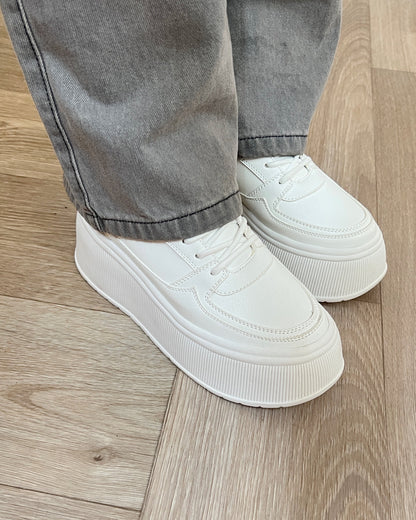 Zapatillas Megan blancas plataforma