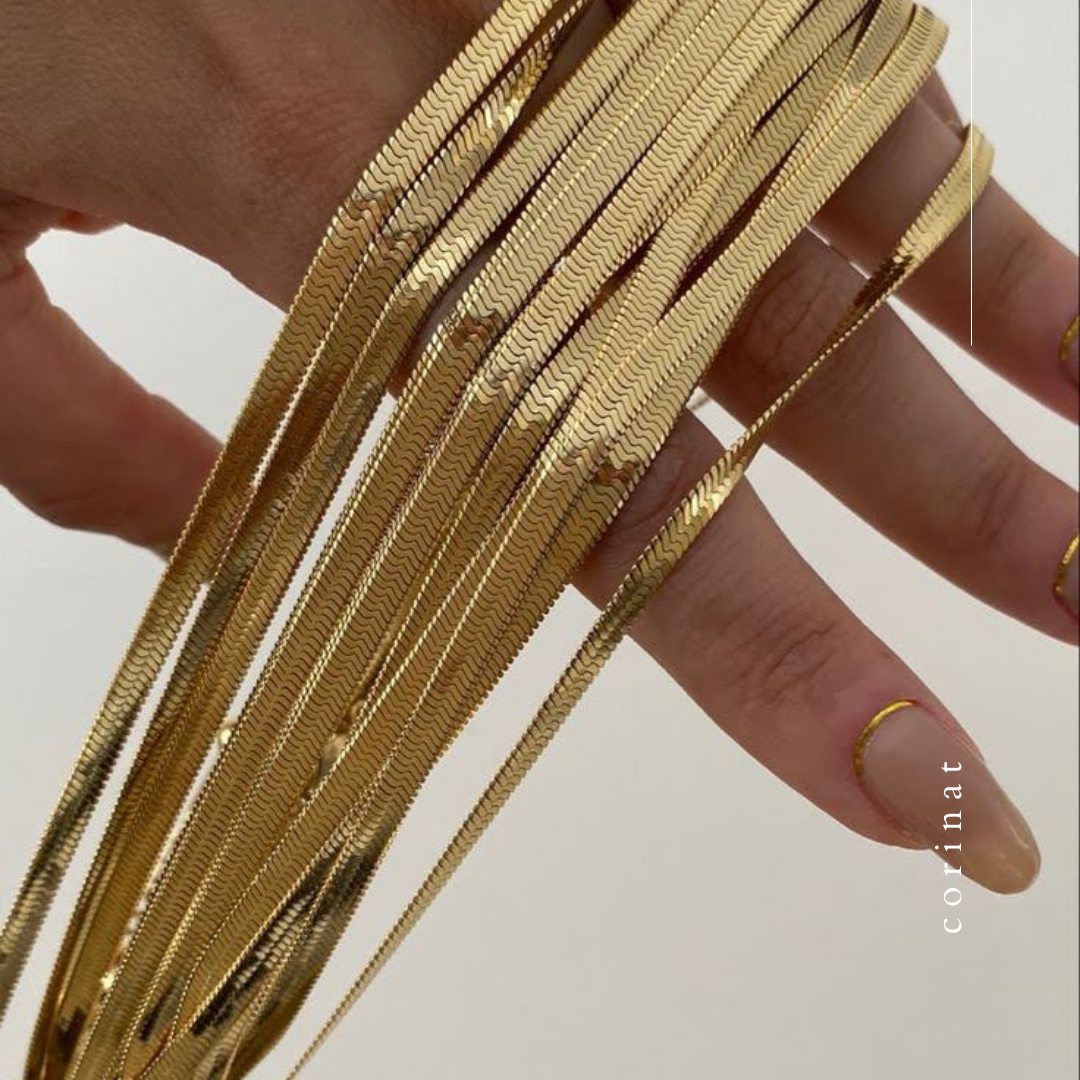 Cadena Snake - Dorada