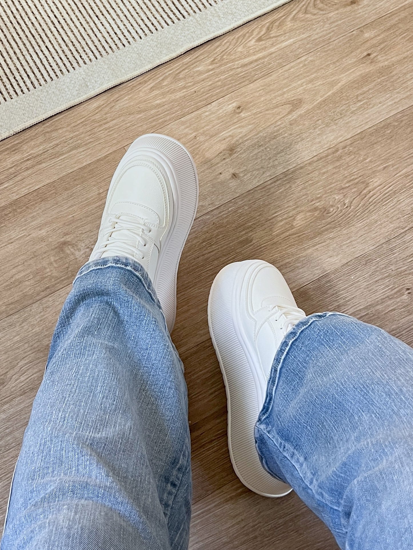 Zapatillas Megan blancas plataforma