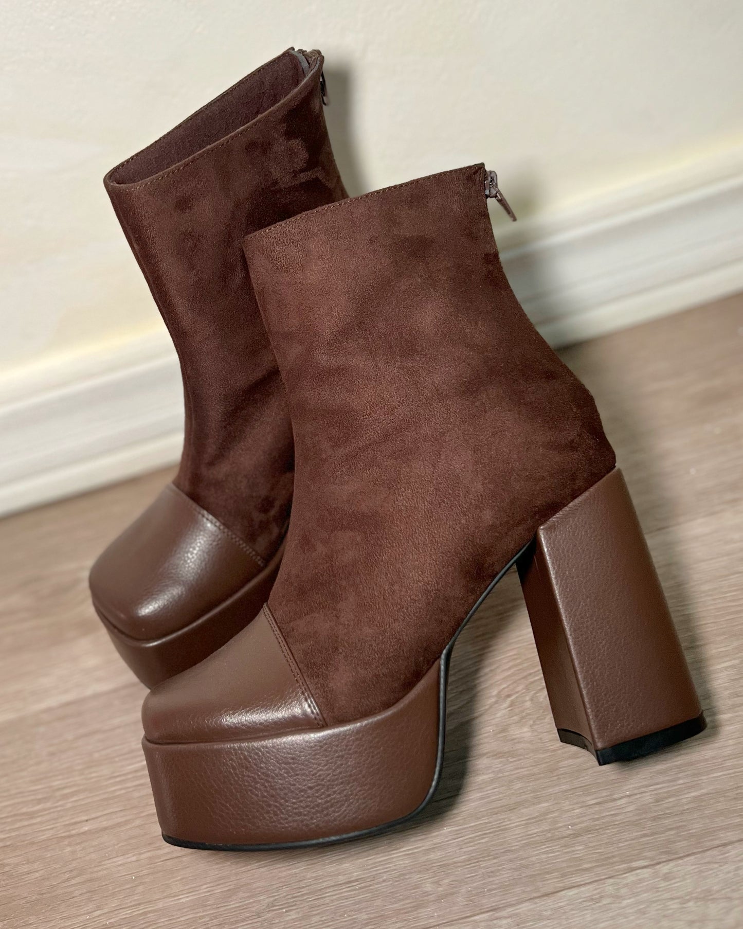 Botines York suede mocca