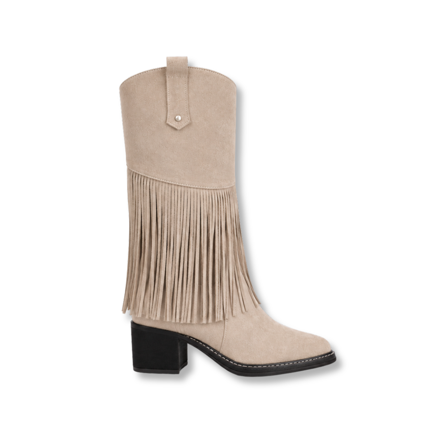 Botas Sienna flecos beige