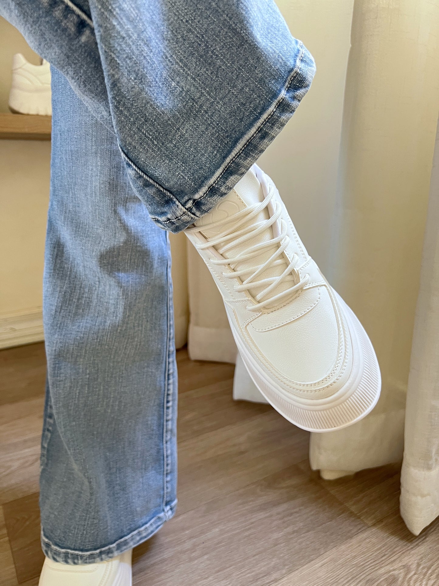 Zapatillas Megan blancas plataforma