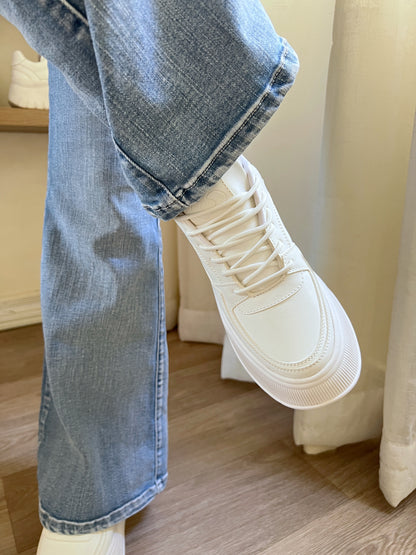 Zapatillas Megan blancas plataforma