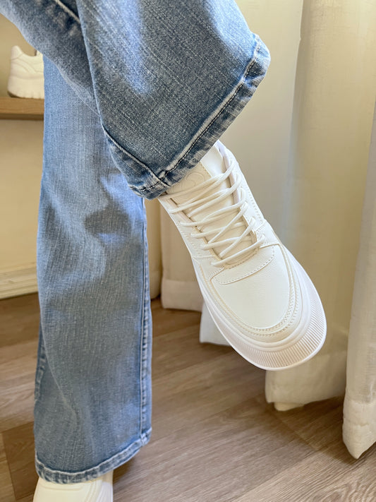 Zapatillas Megan blancas plataforma