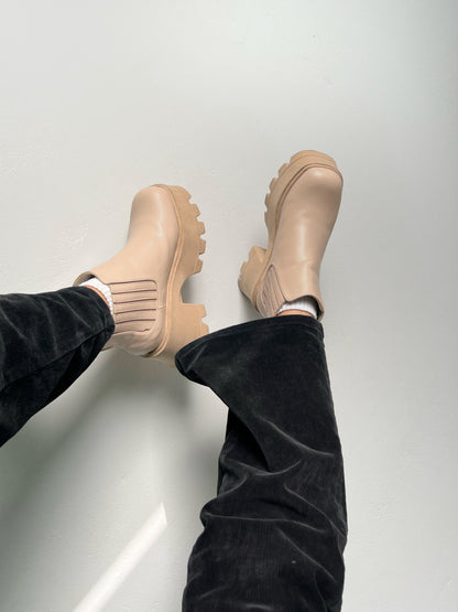 Botín beige - Chelsea