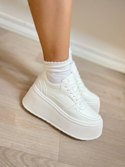 Zapatillas Megan blancas plataforma
