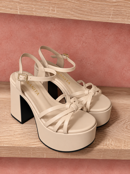 Tacones Tiana Beige