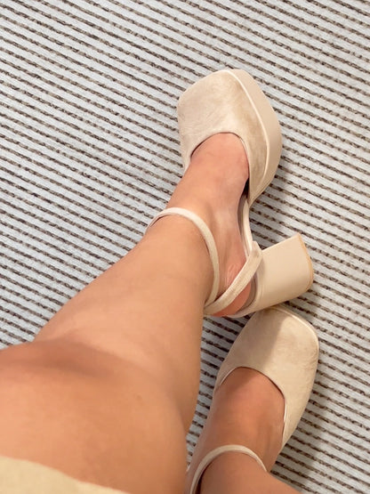 Tacón beige - Salma