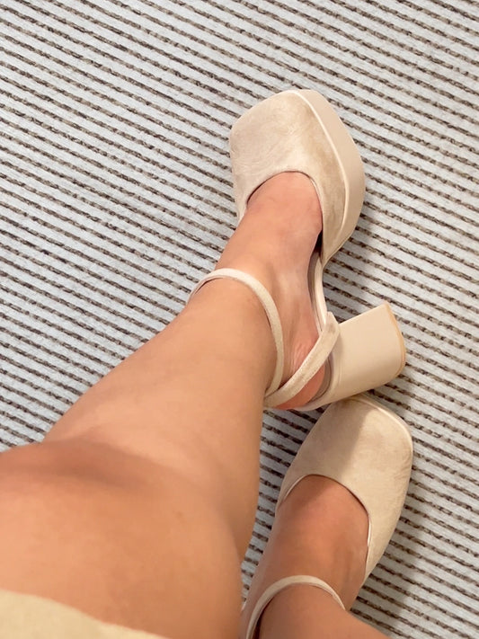 Tacón beige - Salma