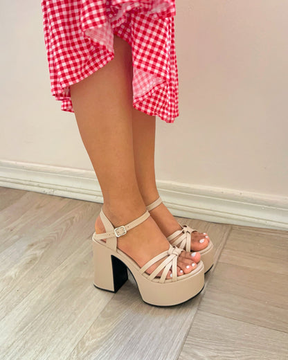 Tacones Tiana Beige