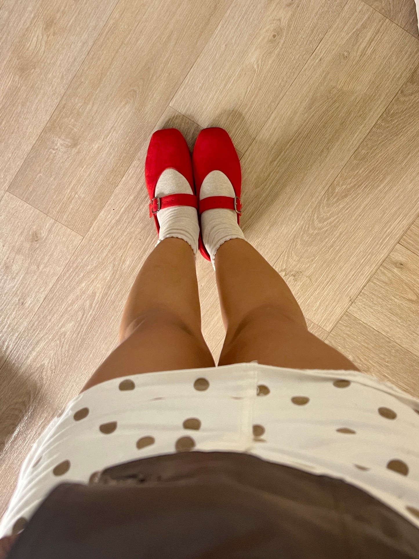 Balerinas Leah rojo suede