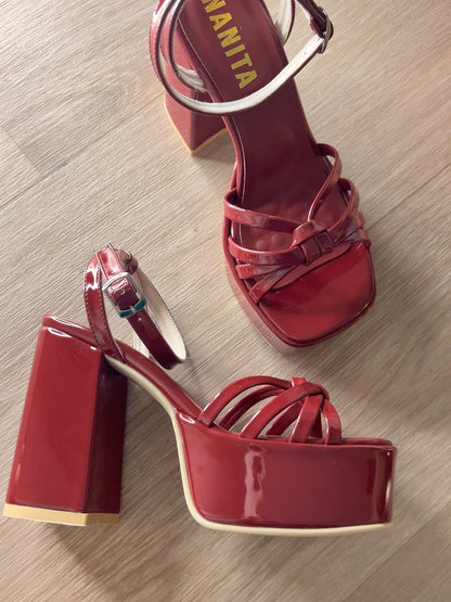 Tacones Borgoña - Steffi