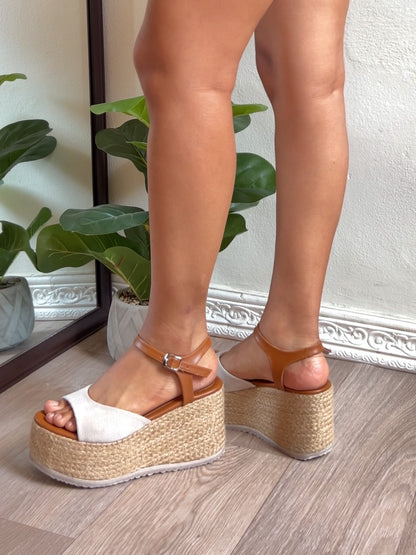 Sandalias camel soguilla - Lucy